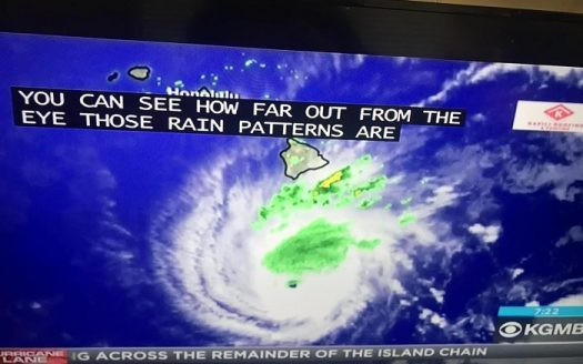ハリケーン　ハワイ　