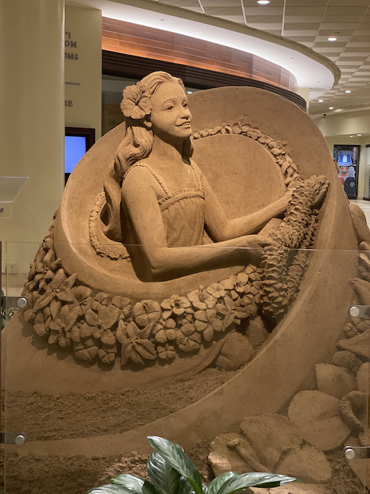 シェラトンワイキキ　砂の彫刻　ハワイ